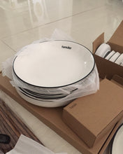 Load image into Gallery viewer, Famuler Dinnerware, multi-piece set, can be washed in the dishwasher, used for salads and pasta, restaurants, family gatherings