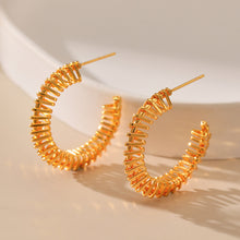 Load image into Gallery viewer, MSCHA HOME Earrings,Gold Plated Lightweight Hoop Earrings
