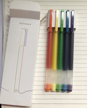 Load image into Gallery viewer, Halloluck rollerball pen, 5 colors, suitable for learning to draw, write, mark different fonts, 5 pcs