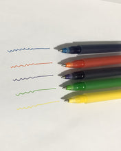 Load image into Gallery viewer, Halloluck rollerball pen, 5 colors, suitable for learning to draw, write, mark different fonts, 5 pcs