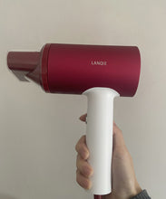 Load image into Gallery viewer, LANQIE hair dryer,1800W Ionic Hair Dryer, Pro Salon Negative Ions Blow Dryer, Light Weight/Quiet/Fast Drying, Heating &  Wind Speed with Magnetic Concentrator Nozzle Suitable for Home & Salon & Travel
