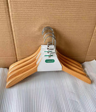 Load image into Gallery viewer, Linghthesr99 Coat stands,Smooth Natural Finish Wooden Dress Hangers