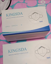 Load image into Gallery viewer, KINGSDA Protective N95 Mask-Pack of 20, 5-layer dust mask protection, dust, smoke, and fog, specially designed for men, women, basic workers-white