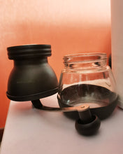Load image into Gallery viewer, Pasenhome Hand operated grinders,manual coffee bean grinder with ceramic cone burr mill, 1 glass jar with ceramic burrs, suitable for drip coffee, Turkish beer, espresso, French press, family trip or camping
