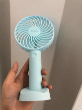Load image into Gallery viewer, Pebira handheld fan, 2000mAh battery operated rechargeable personal fan