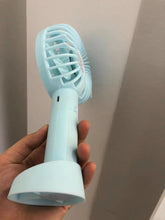 Load image into Gallery viewer, Pebira handheld fan, 2000mAh battery operated rechargeable personal fan