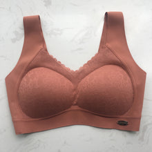 Load image into Gallery viewer, QMYHK bra. Women's underwear, full face padded bra, floral lace underwire bra, soft cup