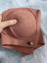 Load image into Gallery viewer, QMYHK bra. Women's underwear, full face padded bra, floral lace underwire bra, soft cup