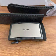 Load image into Gallery viewer, SU LIFE Belt Buckles, Men's Adjustable Metal Plaque Buckle