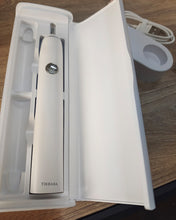 Load image into Gallery viewer, TIKBABA electric toothbrush with two toothbrush heads, powerful sonic cleaning rechargeable toothbrush, white