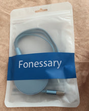 Load image into Gallery viewer, Fonessary 3 in 1 USB Long Charger Cable, Fast Braided Charging Cord, Universal Multiple Ports Long Charging Cable with USB C/Micro USB/Lightning Connector for iPhones Android Huawei