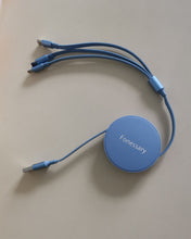 Load image into Gallery viewer, Fonessary 3 in 1 USB Long Charger Cable, Fast Braided Charging Cord, Universal Multiple Ports Long Charging Cable with USB C/Micro USB/Lightning Connector for iPhones Android Huawei