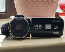 Load image into Gallery viewer, Usmile camera, camcorder digital video recorder Full HD 1080P, 270 degree rotating LCD 16X zoom camera