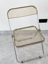Load image into Gallery viewer, chaliced chair,Transparent Clear Folding Chair PC Plastic Living Room Seat