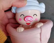 Load image into Gallery viewer, cutie pumpkin bath toy, pink pig baby bathroom play water bath toy bathroom shower beach play water cartoon classic children’s educational toy