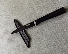 Load image into Gallery viewer, minghu fruit knife, 3.5-inch high-carbon stainless steel multi-function knife, razor with sheath, sharp fruit cutting vegetable carving knife