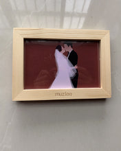 Load image into Gallery viewer, muzlee  Picture Frames Natural - Unfinished Wood Frames with HD Plexiglass , Tabletop and Wall Mounting Display