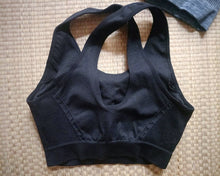 Load image into Gallery viewer, sallrue sports bra-high impact fitness sports underwear, breathable, black