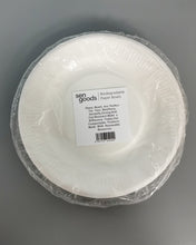 Load image into Gallery viewer, Disposable pulp bowl plates, round plates 10 organic bagasse plates made of natural sugarcane fiber-environmentally friendly, heavy-duty disposable plates, suitable for parties, dining and daily use