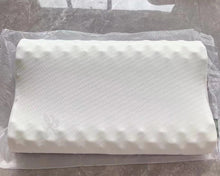 Load image into Gallery viewer, winnaSun latex pillow, neck pillow for neck pain, side sleeper breathable contour pillow with washable bedspread, massage particles and ergonomic curve support bed pillow