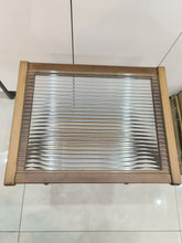 Load image into Gallery viewer, Yourtarget end table, glass wooden end table, can store living room and bedroom