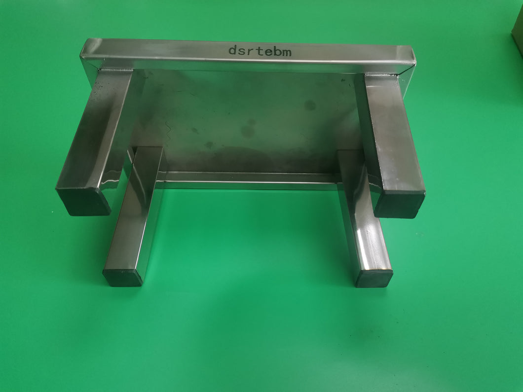 dsrtebm Metal step stool,With anti slip rubber platform and chrome plated stool
