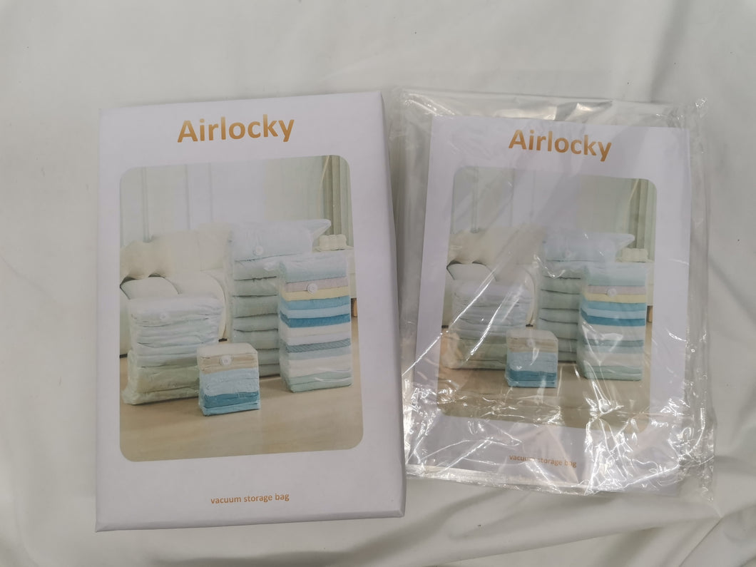Airlocky Vacuum storage bag, space saving sealed bag, plastic packaging bag