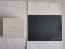 Load image into Gallery viewer, ISA TanTec Leather cloth, soft synthetic black synthetic fabric material, used for DIY crafts, etc
