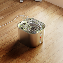 Load image into Gallery viewer, YGGN Stainless steel pet water dispenser, indoor automatic cordless water dispenser
