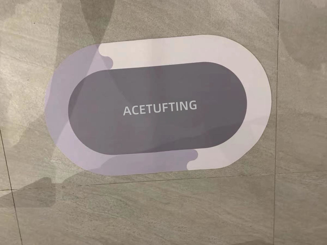 ACETUFTING Bath rug,Household shower mat, absorbent pad, anti slip back