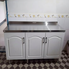 Load image into Gallery viewer, OLOEY Kitchen cabinets，Wooden fashionable Kitchen cabinets
