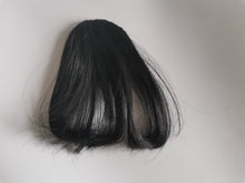 Load image into Gallery viewer, YONICO Wigs, black wig, short straight synthetic wig
