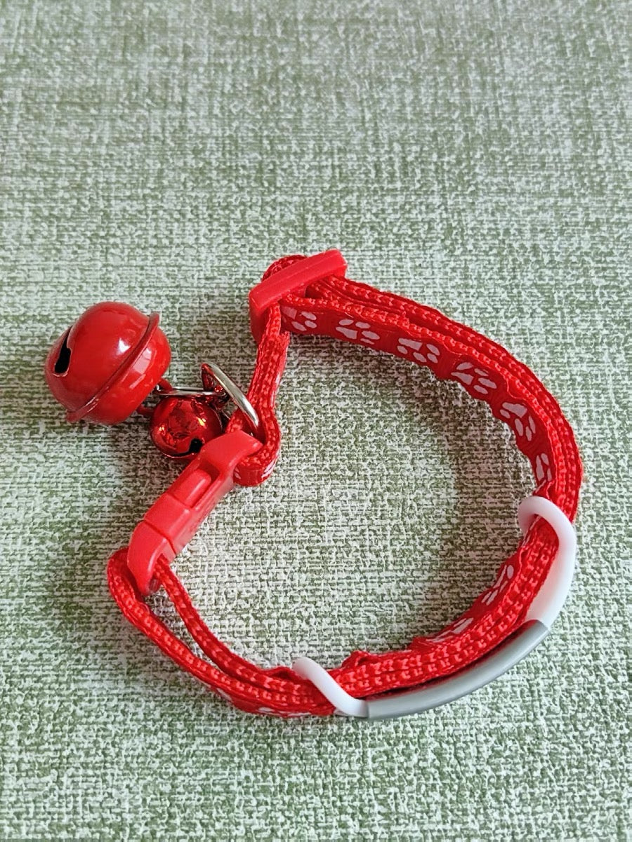 QICHENMAO Cat collar, bell, adjustable, fashionable