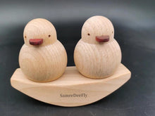 Load image into Gallery viewer, SamreDeeFly Wooden artworks,wooden hand carved wooden animal statues, sculpture art decoration
