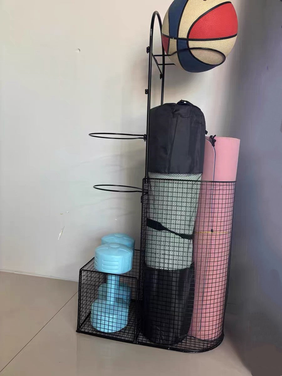 GAMEON Storage racks for athletic equipment,Storage area for toys/sports equipment with baskets and hooks