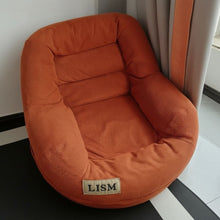 Load image into Gallery viewer, LISM Lounge furniture,Comfortable corduroy large Bean Bag chair, suitable for bedrooms, living rooms, lazy sofas, with padding
