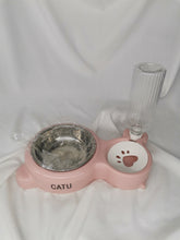Load image into Gallery viewer, CATU Pet Bowls Set, Stainless Steel Food &amp; Water Bowls for Dogs/Cats - Non-Slip Base, Easy to Clean, BPA-Free for Puppies/Kittens &amp; Small to Medium Pets
