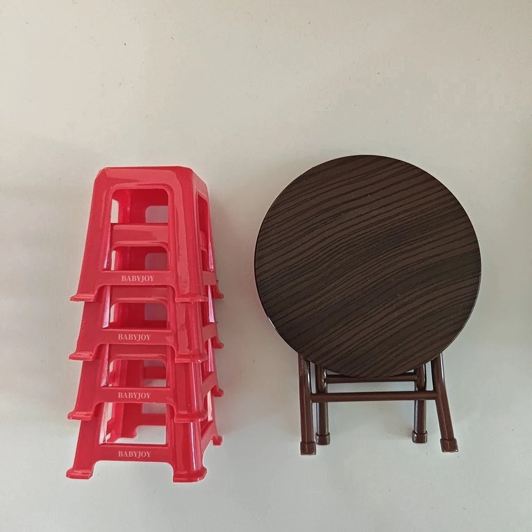 BABYJOY Toy furniture, plastic toy furniture set, children's birthday gift