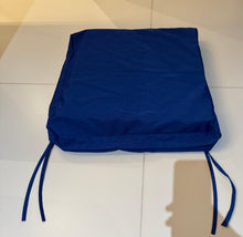 Load image into Gallery viewer, patioglow Outdoor Seat Cushion, Navy Blue, Square Chair Pad with Ties, Waterproof
