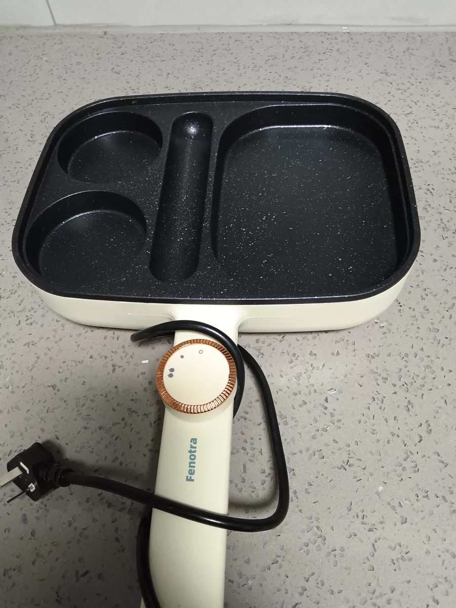 Fenotra Electric skillets, stainless steel composite bottom, sturdy and durable