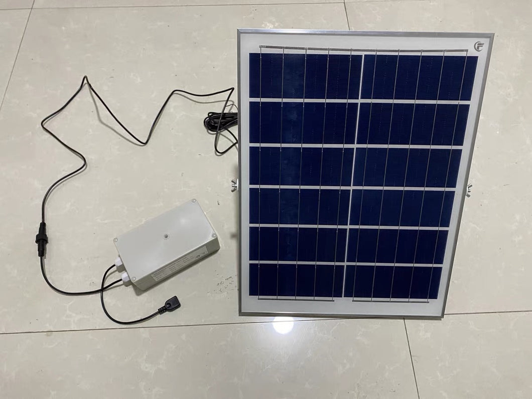 Solar panel for power generation, IP67 waterproof solar light 16.4 feet with adjustable height and direction