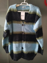 Load image into Gallery viewer, TARSE Sweater, women&#39;s knitted shirt, long sleeved button up sweater
