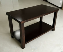 Load image into Gallery viewer, LISM Tea tables,Simple living room storage deep brown double layered tea table
