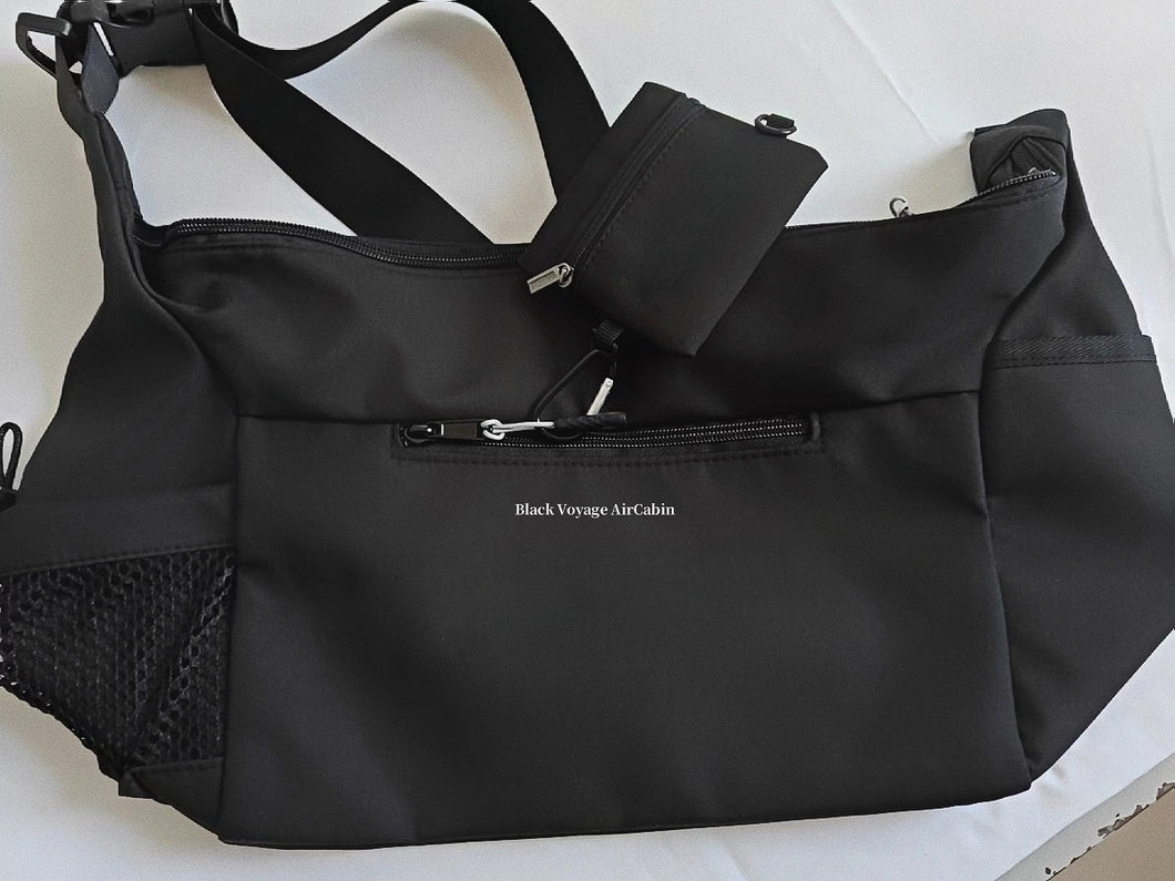 Black Voyage AirCabin sports bags, lightweight waterproof sports bag, black