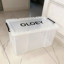 Load image into Gallery viewer, OLOEY  Plastic boxes，Covered storage box, transparent plastic
