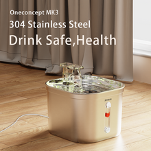 Load image into Gallery viewer, YGGN Stainless steel pet water dispenser, indoor automatic cordless water dispenser
