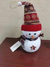 Load image into Gallery viewer, RUDFDEC Snowman dolls, plush filled cute and soft snowman toy jewelry
