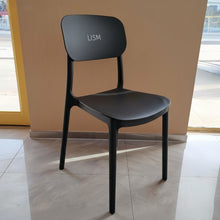 Load image into Gallery viewer, LISM Dining chairs,Black dining chair, modern curved backrest dining chair, suitable for kitchen and living room
