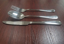 Load image into Gallery viewer, Afwqm 3 Pieces Stainless Steel Flatware Set, Knife Fork Spoon Cutlery Set with Gift Box

