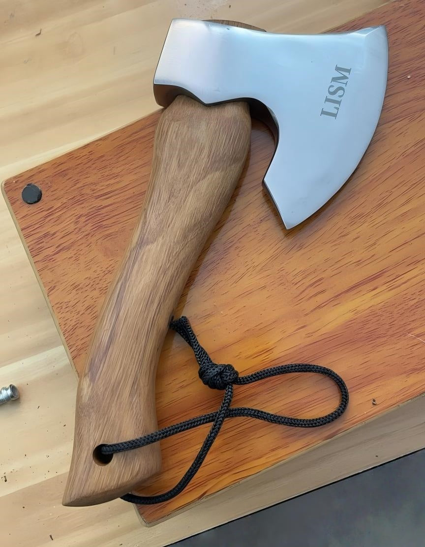 LISM Short handled axe,Wooden handle, suitable for miscellaneous workers